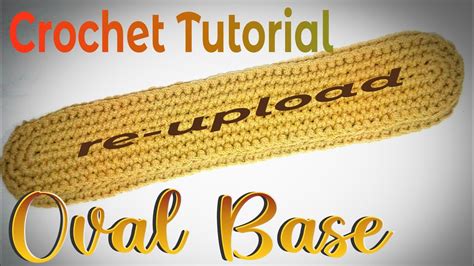 How To Make A Crochet Oval Base For Bags Or Purses Cob No Music