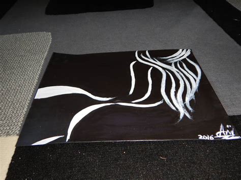 Nude Erotic Black And White Original Painting Eros Lines Painting By
