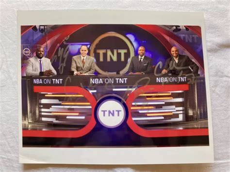 Shaquille Oneal Barkley Kenny Ernie Signed Photo Tnt Inside The