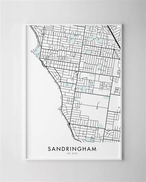 Melbourne – Sandringham Map Print - Chelsea Chelsea