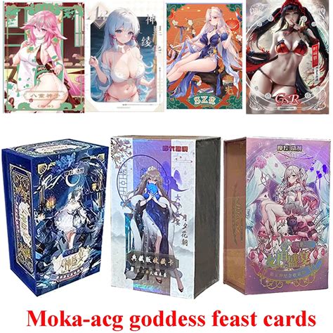 Goddess Story Feast Moka Acg Card Full Set Anime Sexy Girl Swimsuit Bikini Tcg Acg Game