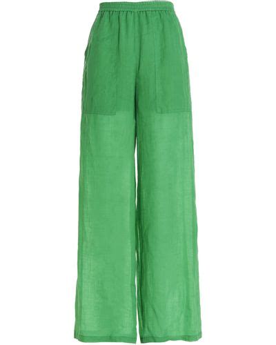 Green Nude Pants For Women Lyst