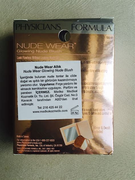 Kozmetik Serüvenim Physicians Formula Nude Wear Glowing Nude Blush