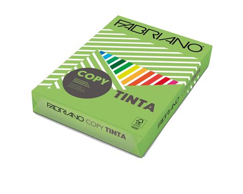 Carta Copy Tinta A4 80 Gr Colori Forti Verde Pisello Fabriano