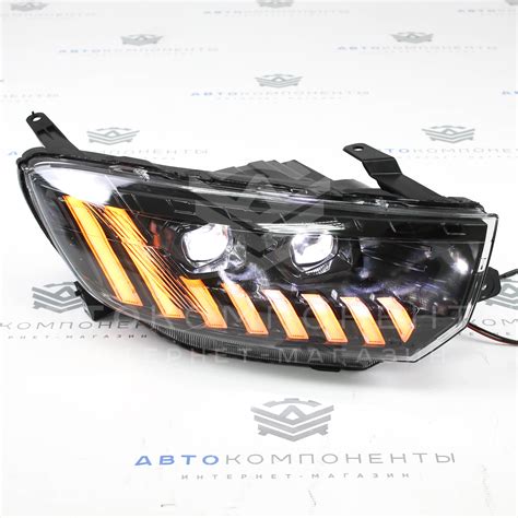 Купить Фары Лада Гранта FL в стиле Audi с бегающими поворотниками и ...