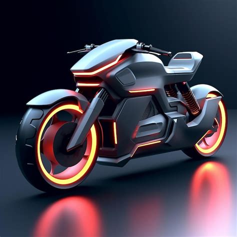 Premium Photo A Futuristic Electric Motorcycle