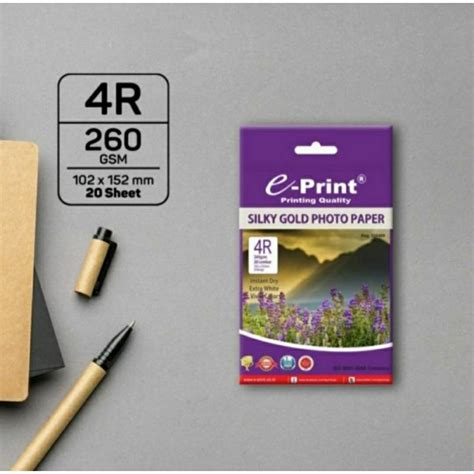 Jual Kertas Foto R Silky Doff Gsm Isi Lembar Photo Paper