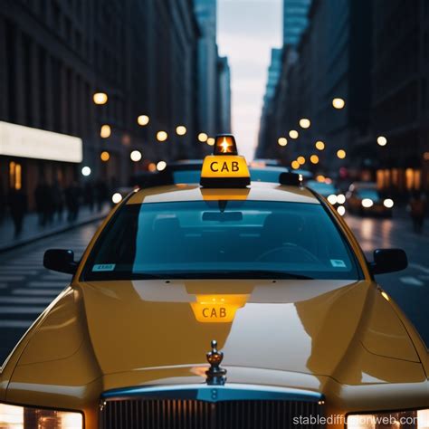 cab front view image stable diffusion