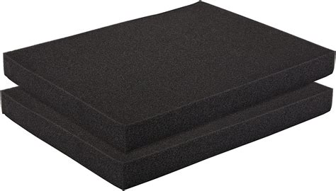 Amazon.com: 2 Pack Black Packing Foam Sheets, 1.5 Inch Polyurethane ...