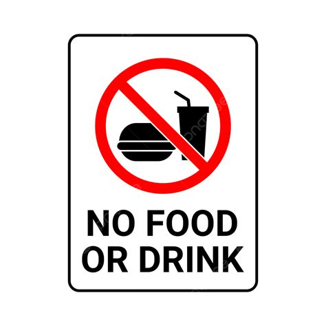 No Food Or Drink Sign, No Food Or Drink, No Food Or Drink Icon, No Food ...