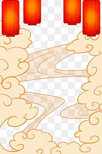 Auspicious Clouds Png Picture Golden Auspicious Cloud Border Golden