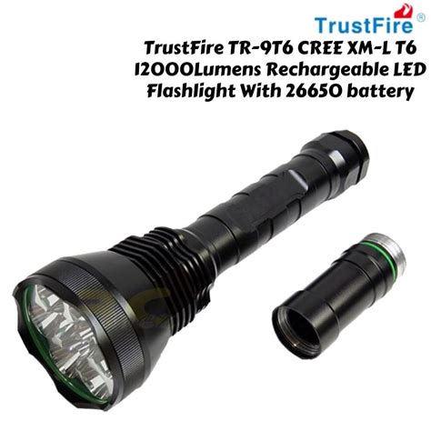 Trustfire Tr T Cree Xm L T Lumens Rechargeable Led Flashlight