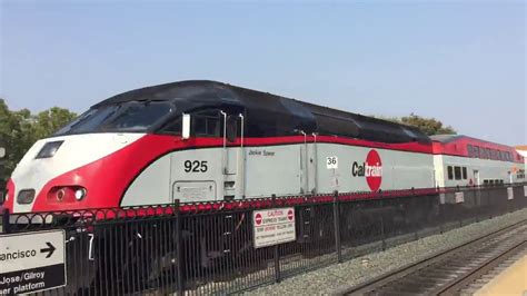 caltrain express train limited stop passing mountain view youtube