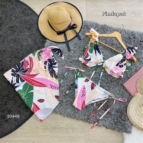 Bikini Set ได3ชน บรา กางเกงตวใน กระโปรง ชดใสไปทะเลแซบแซบ Lazada co th