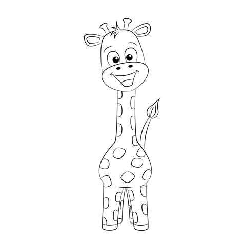 Coloriage girafe 03 un dessin à imprimer de Tête à modeler