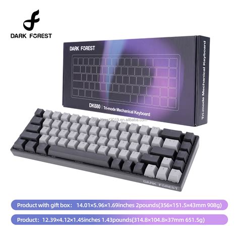 Tri Mode Mechanical Hot Swappable Pbt Keycaps Type C Gaming Keyboard Gateron Yellow Switch