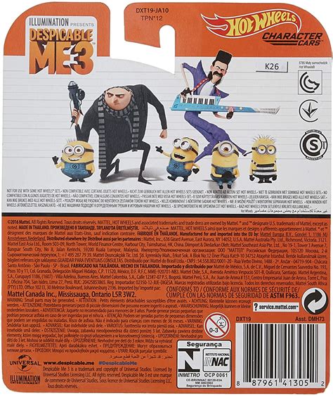 Hot Wheels DESPICABLE ME MINION TOM CHARACTER CARS BigaMart