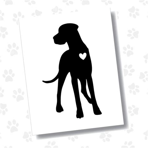 Great Dane Decal Car Decal Dog Mom Dog Lover T Etsy