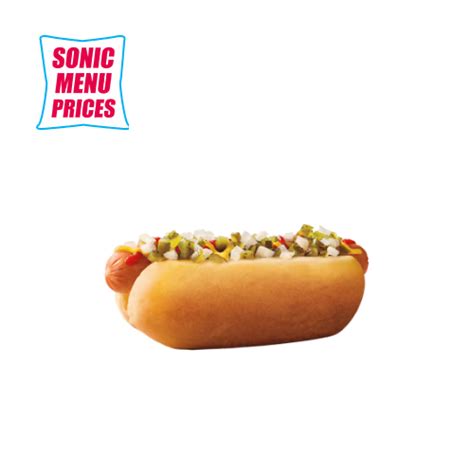 Sonic Hot Dog Menu - Updated Prices January 2025