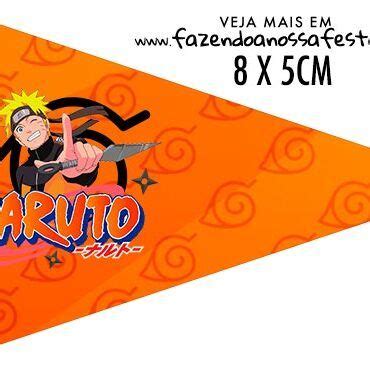 Bandeirinha Sanduiche Para Imprimir Festa Naruto Fazendo A Nossa