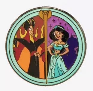 Jafar And Jasmine Hot Topic Disney Princess Villain Blind Box Loungefly Disney Pin