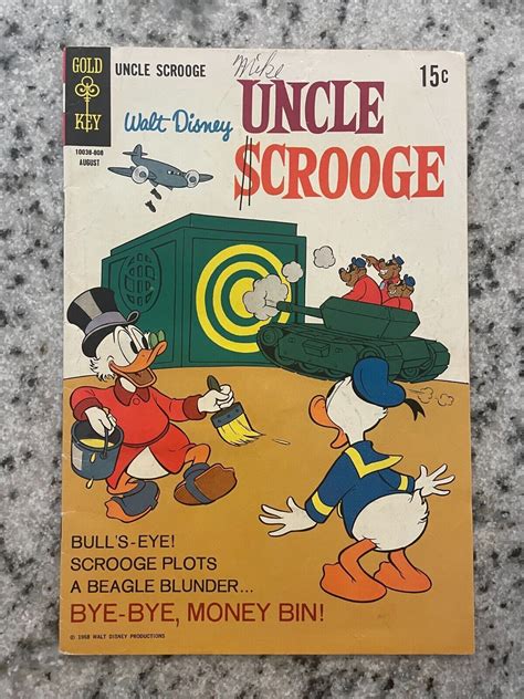 Walt Disney S Uncle Scrooge 76 FN VF Gold Key Comic Book 1968 Silver