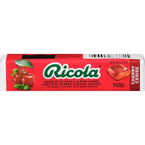 Ricola Cherry Throat Drops 9 Lozenges 20 Packs Lozenges Mega Store