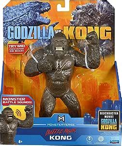 Bounded Godzilla Vs Kong Deluxe Battle Roar Kong With Sound Amazon Br