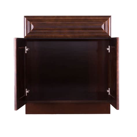 Hartford Espresso Finish Sink Base Cabinet W27 H34 5 D24 Cabinets Asap