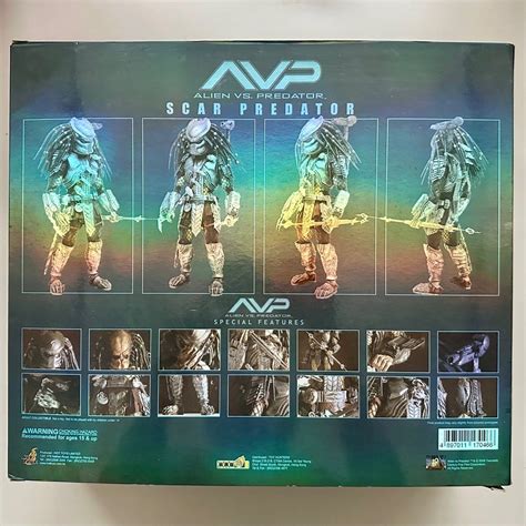 Hot Toys 1 6 Scar Predator MMS08 AVP Alien Vs Predator Movie Masterpiece Hobbies Toys