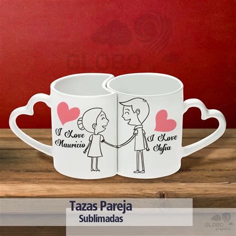 Tazas Pareja Amor Personalizadas Regalos 14 Febrero Novios 255 00