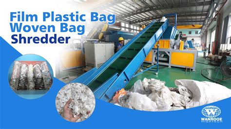 Waste Film Crusher Plastic Film Shredder Machine Plastic Bag Shredder