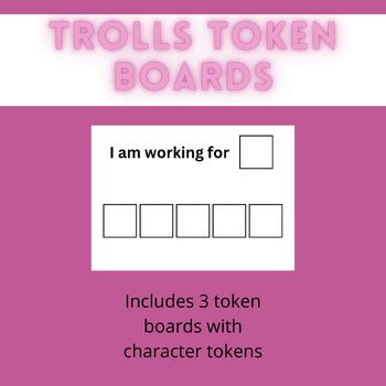 Token Board Trolls Themed By Mrs Dimicco Tpt