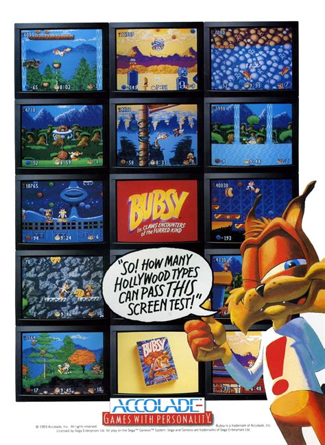 Bubsy in: Claws Encounters of the Furred Kind Images - LaunchBox Games ...