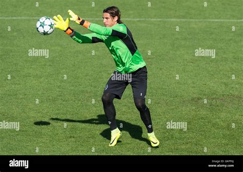 Gladbach S Goalkeeper Yann Sommer Catches A Ball During Final Training