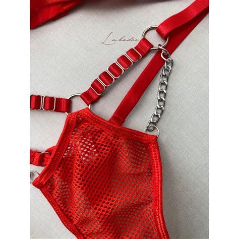 Jual Lava Lingerie 2 Pieces Garter Choker Pakaian Dalam Baju Dinas Seksi Shopee Indonesia