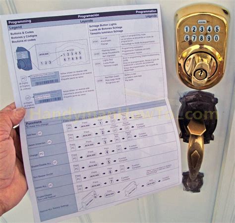 How to Install a Schlage Keypad Deadbolt Mounting and Programming
