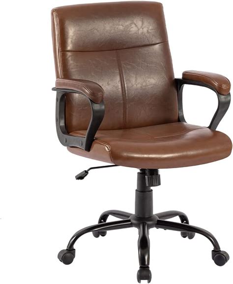 Dyhome Chaise De Bureau Marron Chaise Bureau Fauteuil De Bureau Chaise