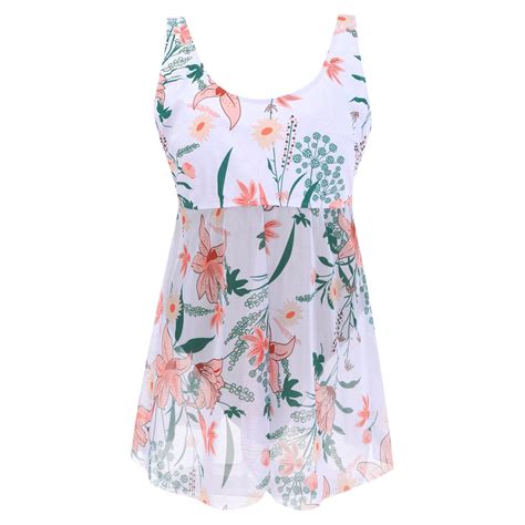 Mnyotv Cute Swim Suits Bikini Women S Sexy Large Size Floral Skirt Style Swimsuit Bikini Long