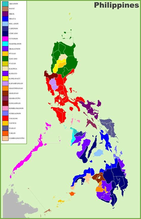 map  ethnic groups  philippines ontheworldmapcom