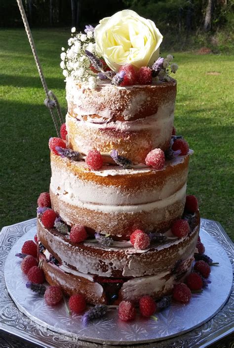 Naked Berry Wedding Cake CakeCentral