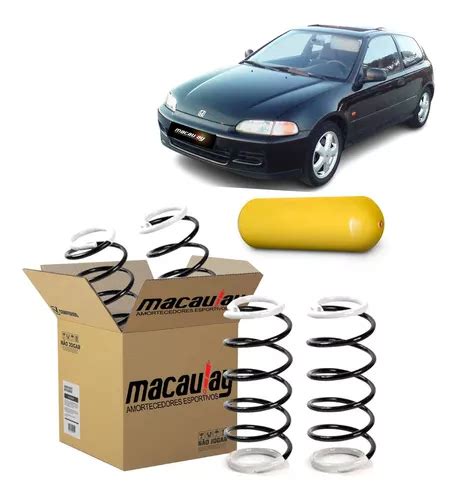 Par De Molas Macaulay Gnv Honda Civic 93 A 2000 Oferta Parcelamento