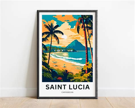 St. Lucia Travel Poster – Travel Treasure Co