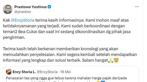 Enzy Storia Curhat Tasnya Ditahan Bea Cukai Tapi Ogah Ditebus Stafsus