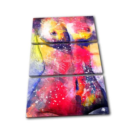 Abstract Nude Female Form Erotic Treble Canvas Art Print Box Framed Picture Wall Hanging Etsy