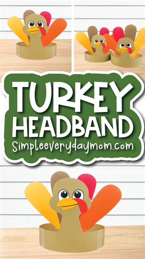 Turkey Headband Craft For Kids With Free Template