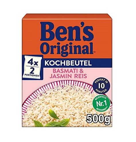 Ben S Original Kochbeutel Basmati Jasminreis G Amazon De