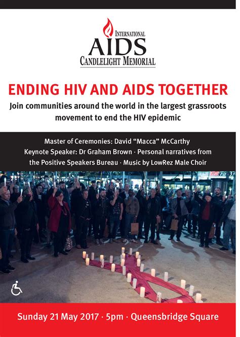 International Aids Candlelight Memorial Living Positive Victoria