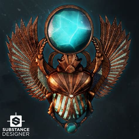 ArtStation - Egyptian Beetle | Substance Designer in 2022 | Egyptian ...