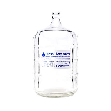 5 Gallon Glass Jug – Fresh Flow Water Store